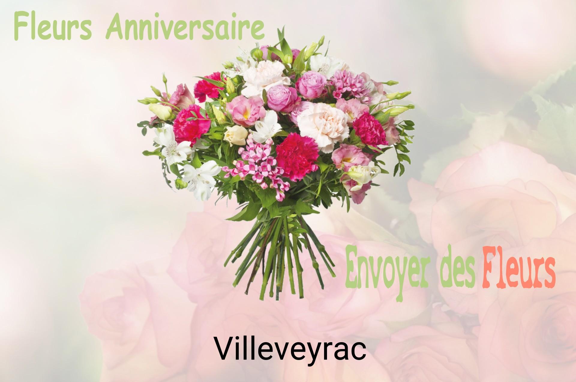 Bouquet de fleurs d’anniversaire livré à Villeveyrac