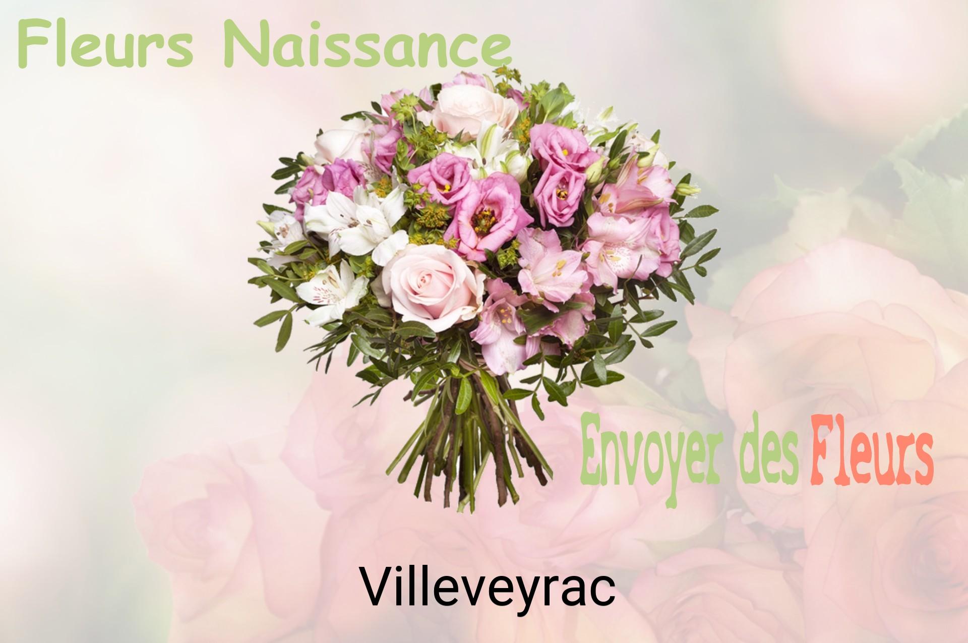 Bouquet de fleurs de naissance livré à Villeveyrac